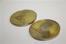 2000 Jack Nicklaus & 1993 Arnold Palmer The Memorial Tournament Medals in Cases