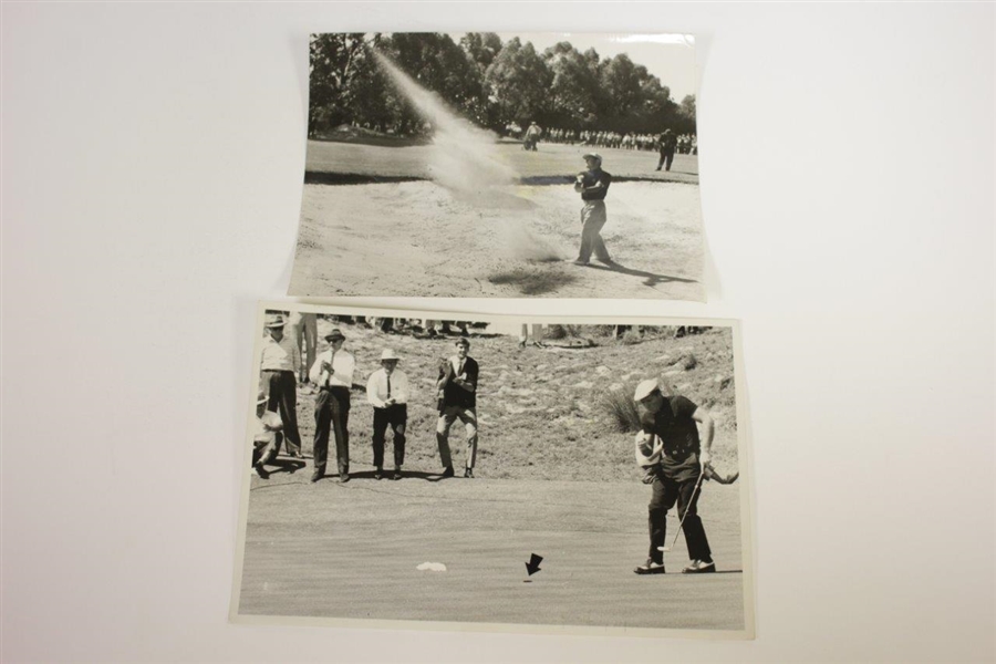 10 Assorted Wire Photos of Gary Player During His Career
