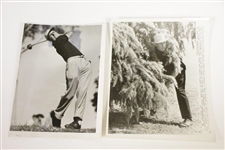 10 Assorted Wire Photos of Gary Player During His Career
