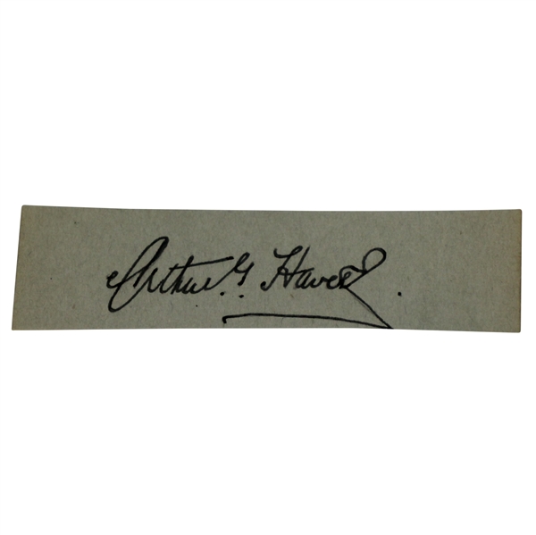 Arthur Havers Cut Signature - 1923 Open Champion JSA ALOA