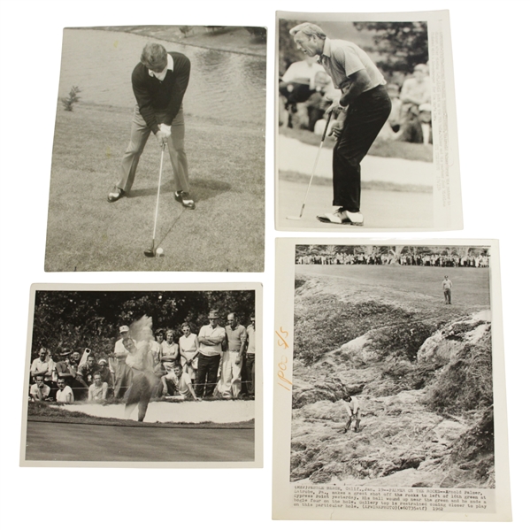 Assorted Original Wire Photos from Arnold Palmers Career