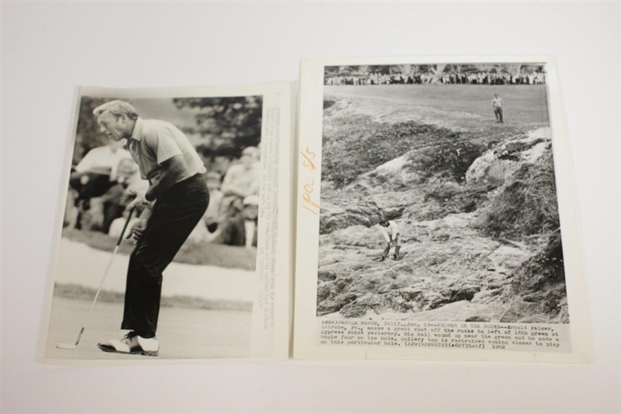 Assorted Original Wire Photos from Arnold Palmer's Career