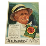1928 Playbill for Cohans Theatre w/ Alex Smith Back Cover Lucky Strike Ad