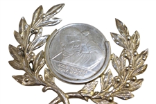 Tony Jacklin's 2008 Memorial Tournament Honoree Award Medal on Laurel Branches 