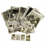 (75) Circa 1930s Gelatin Silver Golfing Photographs Incl Charlie Chaplin & Ellsworth Vines
