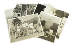 (75) Circa 1930's Gelatin Silver Golfing Photographs Incl Charlie Chaplin & Ellsworth Vines