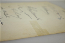 1933 Ryder Cup W/Great Britain & United States Teams Signed Album Page - CRAIG  WOOD, JH Taylor, Denny Shute, ETC JSA ALOA