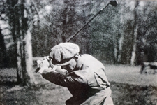 Jock Hutchison Signed Cut Photo Presentation JSA ALOA