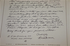 Ralph Guldahl Signed Letter On Braemar CC Stationary Canterbury & Cherry Hills Mentions JSA ALOA