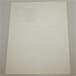 Ralph Guldahl Signed Letter On Braemar CC Stationary Canterbury & Cherry Hills Mentions JSA ALOA