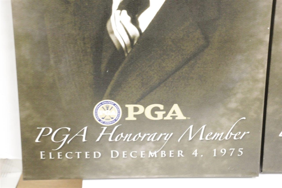Dwight D. Eisenhower, George H.W. Bush & Gerald Ford PGA Honorary Member Canvases