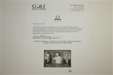 Dwight D. Eisenhower, George H.W. Bush & Gerald Ford PGA Honorary Member Canvases