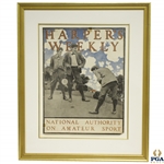 1897 Harpers Weekly National Authority on Amateur Sport Broadside by Maxfield Parrish