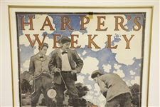 1897 Harper's Weekly National Authority on Amateur Sport Broadside by Maxfield Parrish