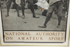 1897 Harper's Weekly National Authority on Amateur Sport Broadside by Maxfield Parrish