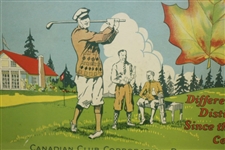 Circa 1920's 'The Original Canadian Dry' Golf Themed Advertising Packaging Label