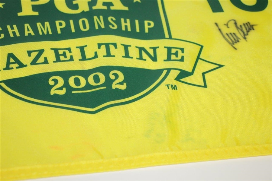 Rich Beem Signed 2002 PGA Championship at Hazeltine Screen Flag JSA ALOA