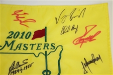 Masters Champs Signed 2010 Masters Embroidered Flag PSA/DNA #M56593
