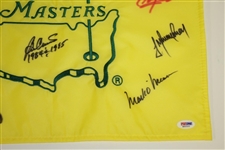 Masters Champs Signed 2010 Masters Embroidered Flag PSA/DNA #M56593