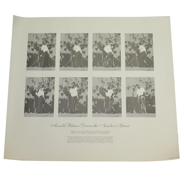 Arnold Palmer Drives the Number 4 Green 1985 Print - Cherry Hills