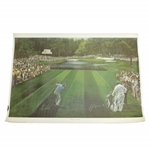 Ltd Ed Arnold Palmer & Jack Nicklaus Sunday in Augusta 1982 Ted Hamlin Print #86/1000