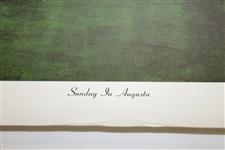 Ltd Ed Arnold Palmer & Jack Nicklaus 'Sunday in Augusta' 1982 Ted Hamlin Print #86/1000