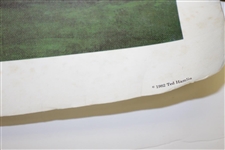 Ltd Ed Arnold Palmer & Jack Nicklaus 'Sunday in Augusta' 1982 Ted Hamlin Print #86/1000
