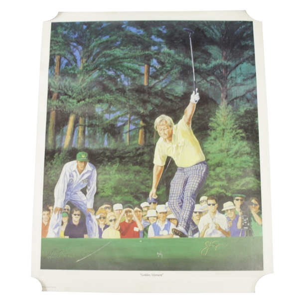 Ltd Ed Jack Nicklaus Golden Moment 1986 Ted Hamlin Print #712/2000
