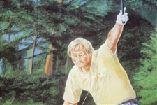 Ltd Ed Jack Nicklaus 'Golden Moment' 1986 Ted Hamlin Print #712/2000