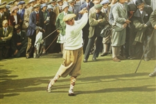 Ltd Ed Bobby Jones 'Grand Slam 1930' Road Hole 1992 Ted Hamlin Print #559/1930
