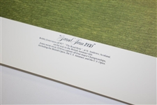 Ltd Ed Bobby Jones 'Grand Slam 1930' Road Hole 1992 Ted Hamlin Print #559/1930