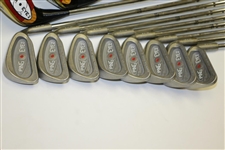 Unused Full Set of PING Eye 2 Irons & Woods - ZZ Lite Shafts - Mint Condition