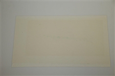 Gene Sarazen Signed 3x5 Card with Original 1929 Wire Photo JSA ALOA
