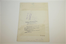 Gene Sarazen Signed 3x5 Card with Original 1929 Wire Photo JSA ALOA