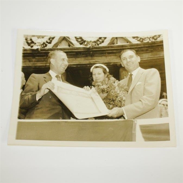 Ben Hogan 7/21/1953 Original Bens Big Day AP Wire Photo