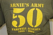 Arnie's Army 'Farewell To Augusta' 50 Years Shirt - Size Large