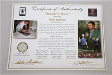 Zach Johnson Signed Ltd Ed 2007 Master's Peace #203/300 Print with Certificate JSA ALOA
