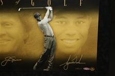 Arnold Palmer, Jack Nicklaus, & Tiger Woods Triple Signed Ltd Ed 'Legends of Golf' Print UDA 238/250