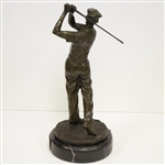 Ben Hogan Bronze/Marble Statue by Ron Tunison - Stands Over a Foot Tall - 13.5lbs!