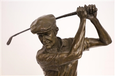 Ben Hogan Bronze/Marble Statue by Ron Tunison - Stands Over a Foot Tall - 13.5lbs!