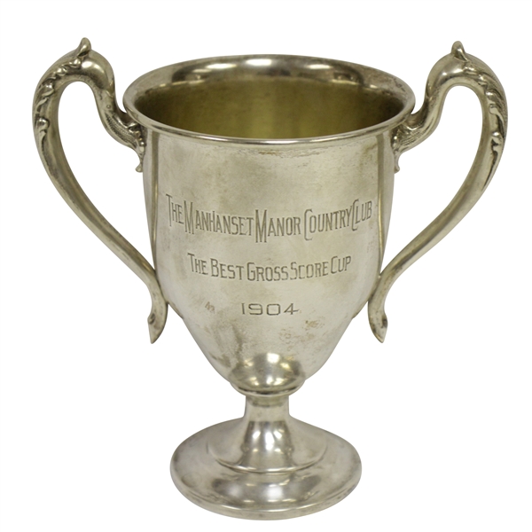1904 The Manhanset Manor Country Club Sterling Silver The Best Gross Score Cup