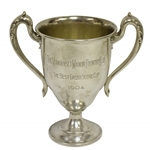 1904 The Manhanset Manor Country Club Sterling Silver The Best Gross Score Cup