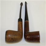 Classic Peter Putter White Metal Coal Golfer with Pipe Holding Golf Bag
