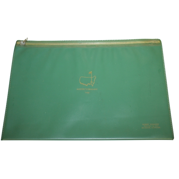 1960 Masters Tournament Press Bag Belonging to Robert Sommers with The Evening Sun