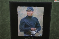 Tiger Woods Signed UDA 'The Champions Lounge' TW Renditions Framed Piece UDA
