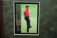 Tiger Woods Signed UDA 'The Champions Lounge' TW Renditions Framed Piece UDA
