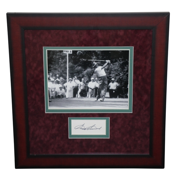 Sam Snead Signed Cut with Post-Swing Photo Display - Framed JSA ALOA