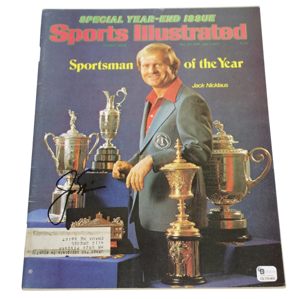 Jack Nicklaus Signed Sportsman of the Year Dec 78- Jan 79 SI Magazine JSA ALOA