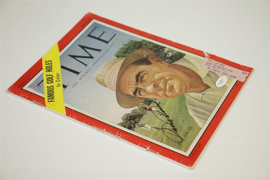 Sam Snead Signed June 21, 1954 TIME Magazine JSA #E36111