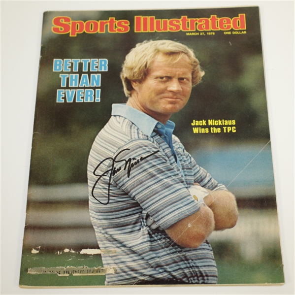 Jack Nicklaus Signed March 27, 1978 Sports Illustrated Magazine JSA #Q05553